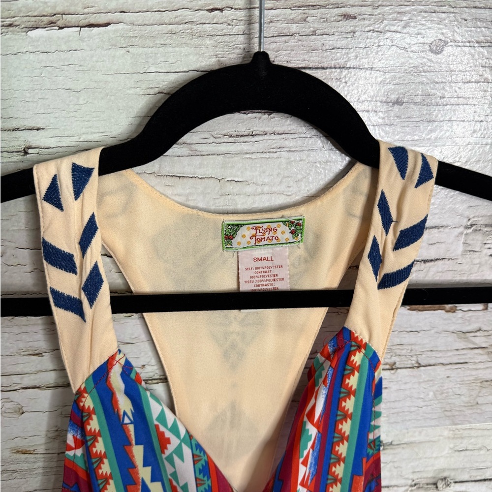 Flying Tomato Multicolor Maxi Dress size small - Picture 2 of 3